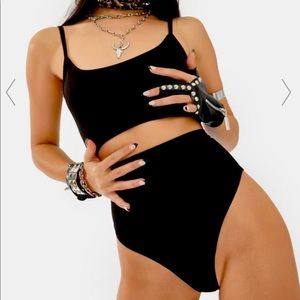 DollsKill basic black rave set